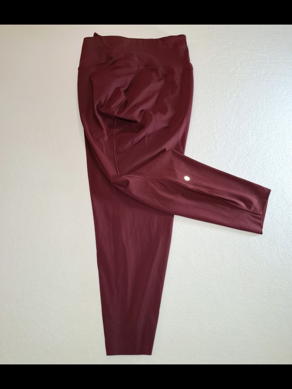 lululemon athletica High-Rise Burgundy Leggings Sz 18 - Picture 10 of 10